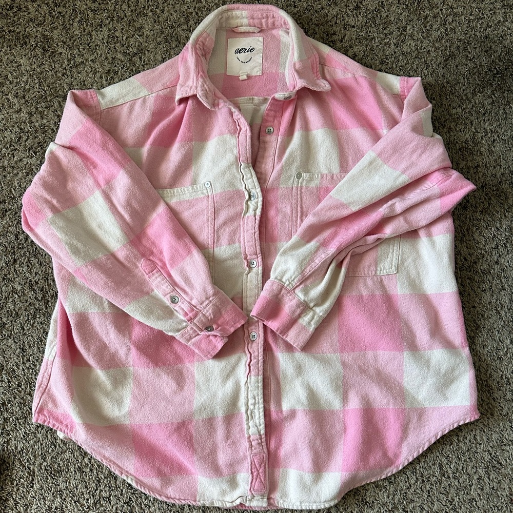 Aerie pink flannel